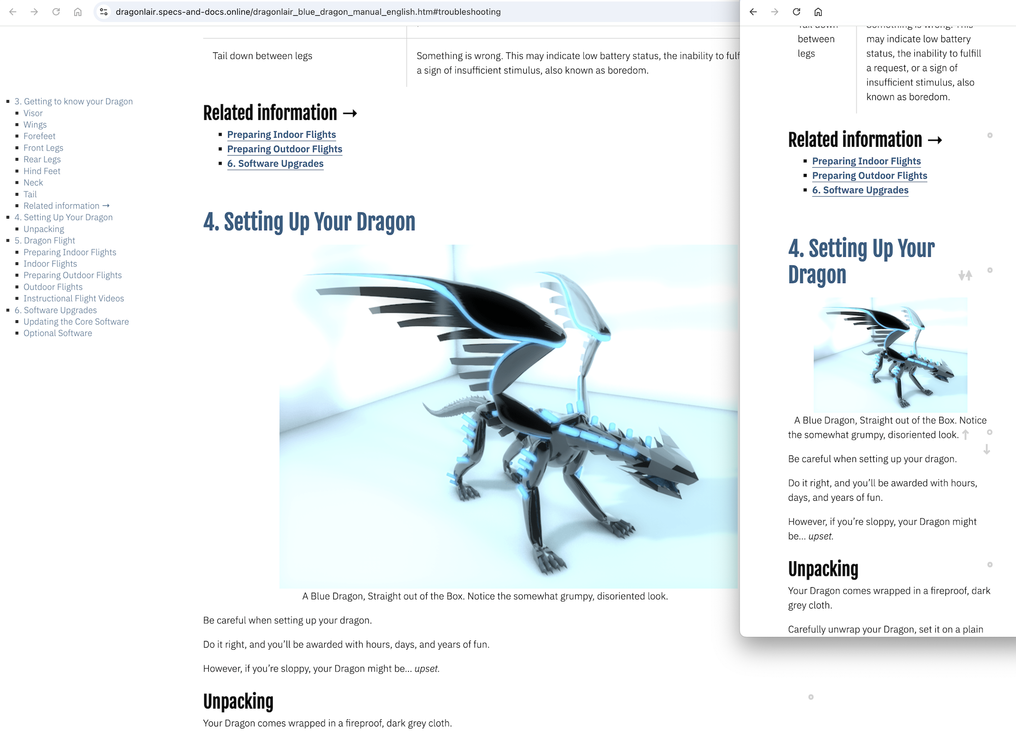 Illustration: Responsive presentation