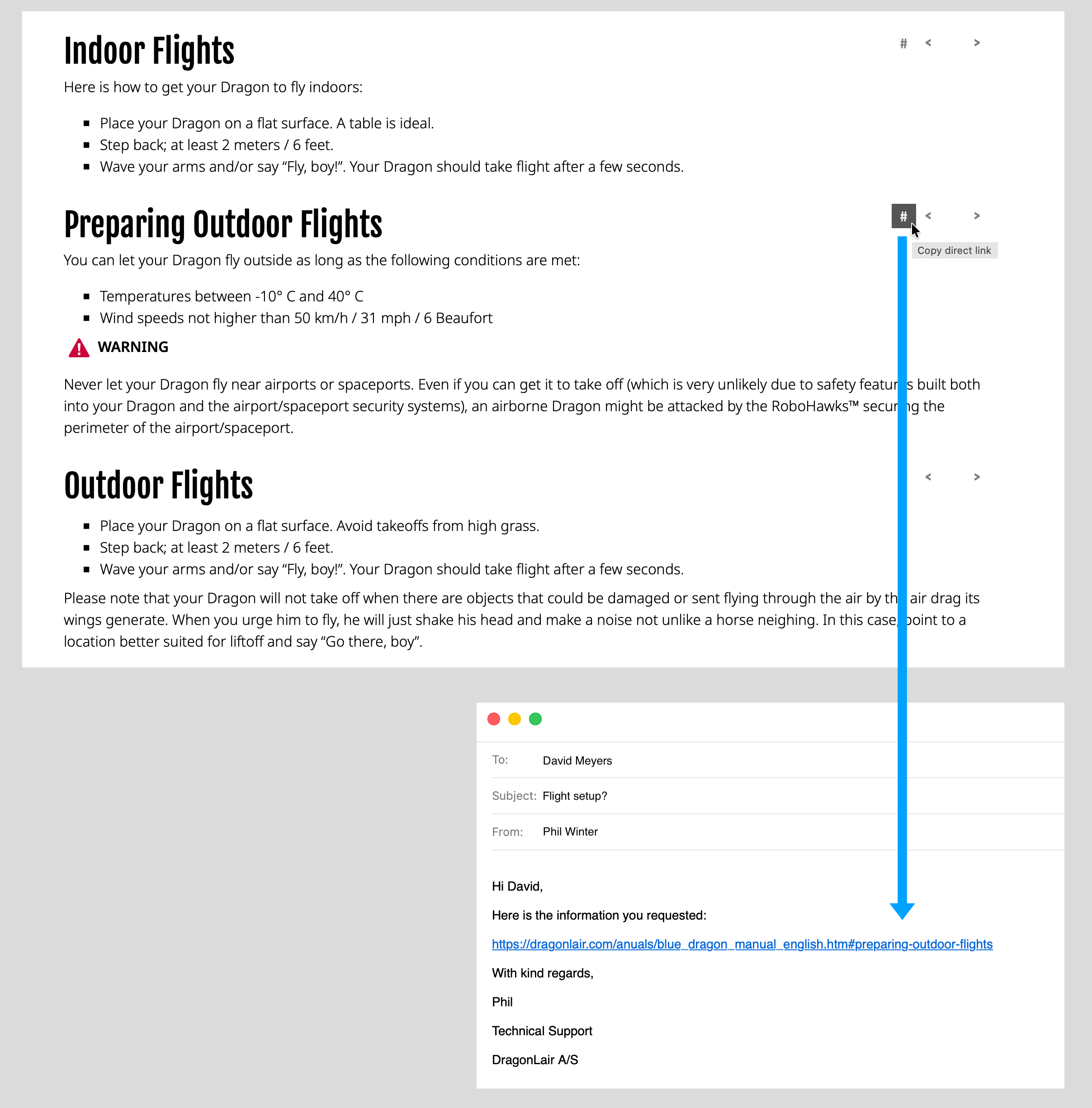 Create reusable links on the fly